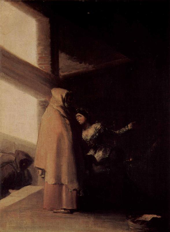 Francisco de Goya Besuch des Monchs oil painting picture
